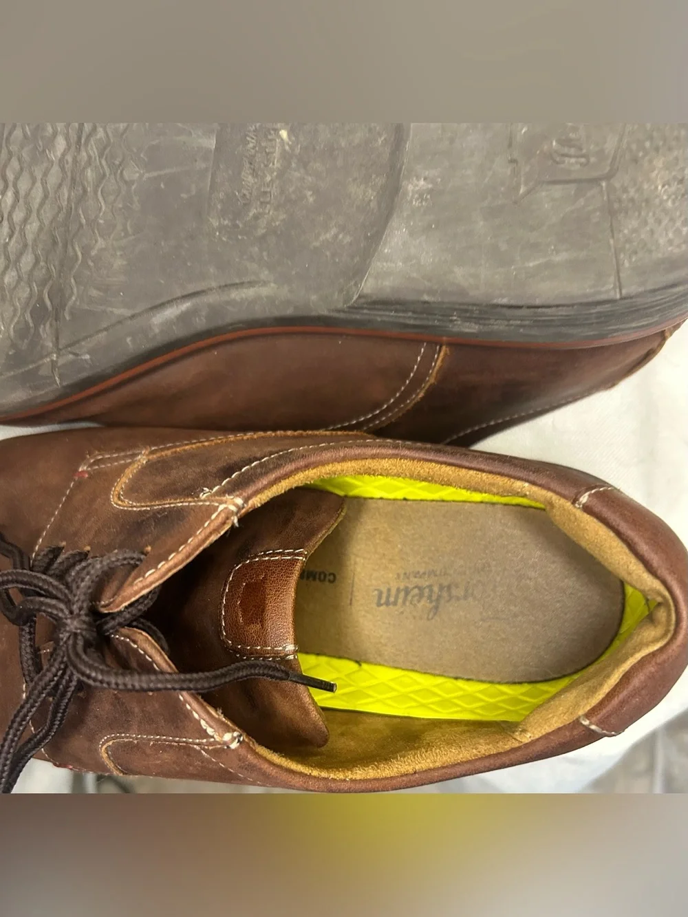 Florsheim Men’s Brown Suede Leather Oxford Norwalk Dress Shoes‎ Preppy Business